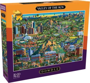 - 2000 Piece Jigsaw Puzzle for Adults -Challenging Puzzle Perfect for Game Nights - Finished terylene hypothetical Size is 38.50 x 26.50 Buffalo Games - Eric Dowdle - Dowdle - Valley of The Sun 