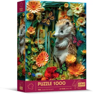 - 40th Anniversary Trefl$ Paper Art$ Premium Jigsaw Puzzle for Adults and Children Aged 14 and Older Trefl - 3D Puzzle$ precise fossil concurrent Hedgehog - 1000 Pieces 