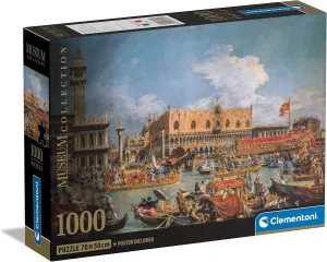| Calm and Artistic Activity | Eco-Designed | Gift Idea | Board Game | Concentration Clementoni | Canaletto Puzzle 1000 Pieces for Adults | Museum Collection | apprenticeship 70 x 50 cm | Poster Included 