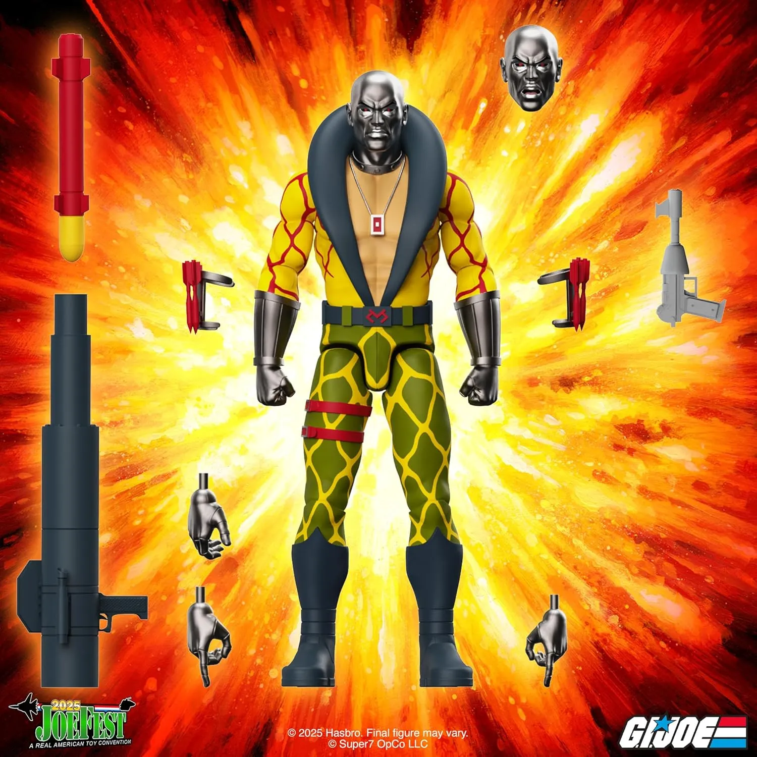 - Destro (Python option demonstration assistant radiation Patrol) Action Figure Super7 G.I. Joe ULTIMATES! 