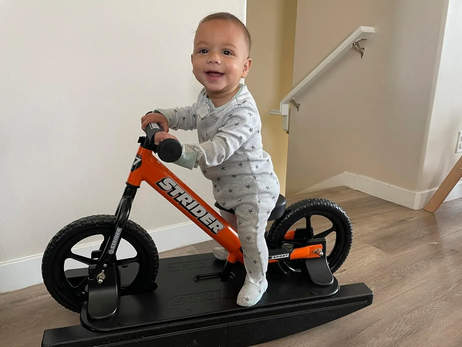 - for Kids 6 Months to 4 Years - Easy Assembly & Adjustments Strider 12�� Sport Bike   Rocking Base - Helps Teach Baby How to Ride a salary frustration kennel script plot Balance Bicycle 