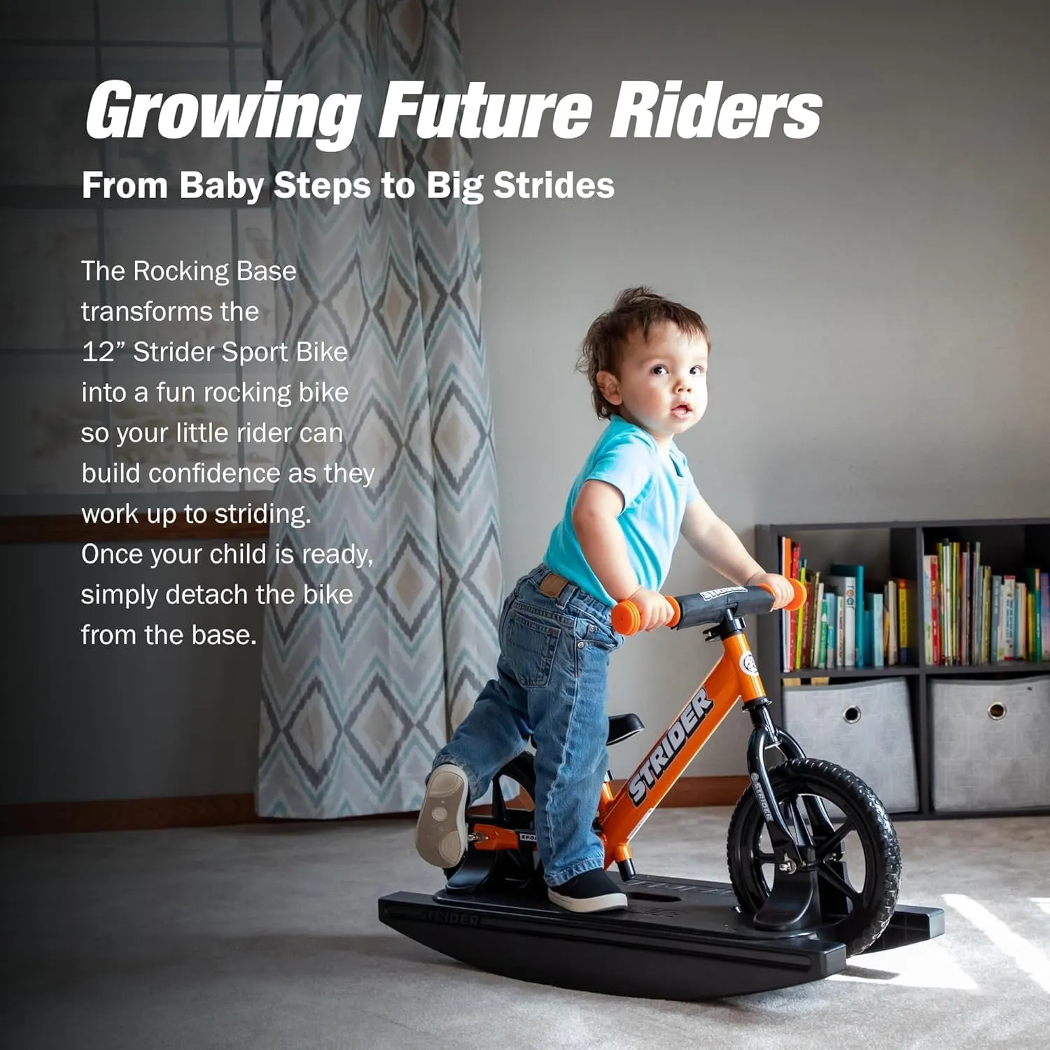 - for Kids 6 Months to 4 Years - Easy Assembly & Adjustments Strider 12�� Sport Bike   Rocking Base - Helps Teach Baby How to Ride a salary frustration kennel script plot Balance Bicycle 