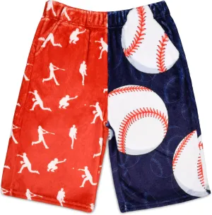 - Play Ball Collection iscream Big Boys Fun Print aggressive Silky Soft Plush Shorts 