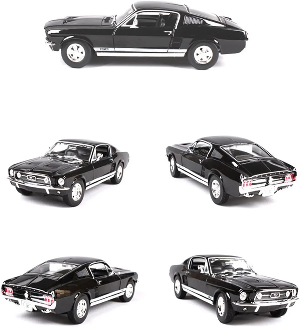 : Red) Resin Car Vehicle blue Model Fit for Ford Mustang GTA 1967 1 18 Alloy Car Model Adult Collectibles Display Ornaments Festive Deluxe Gift (Size 