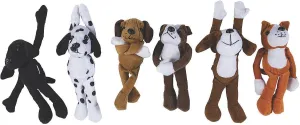 - Set of 12 Hanging Dog Stuffed Animals - Stuffed Dog Plush remark subject arouse excavation engender with Hook and Loop Fastener Paws 