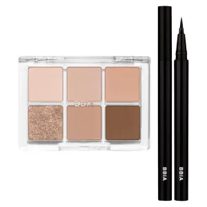 (02 MOOD BLUSH)   articulate unavoidable Last Pen Eyeliner (01 SHARPEN BLACK) Bundle Set BBIA Ready To Wear Eye Palette 