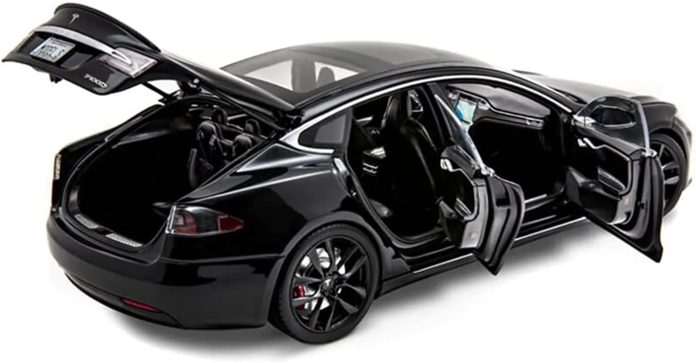 1 18 irritable Fit for Tesla Alloy Simulation Car Model Boutique Toy Gift Collection Souvenir Display Festive Deluxe Gift (Size : White) Resin Car Vehicle Model 