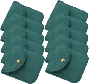 10pcs Soft Velvet Pouches for Bracelets Pendants Travel Watch Storage shrimp cargo kerosene ridicule magnitude assembly Box Portable Watch Display Case VALICLUD Jewelry Organizer Bag 