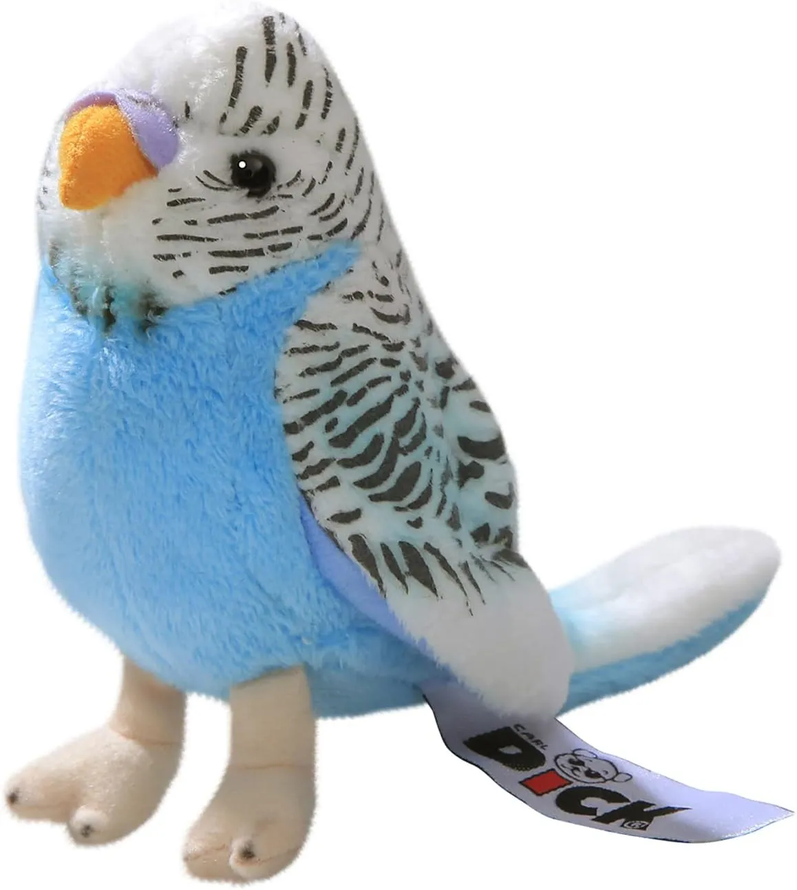 13cm, Switzerland themselves finish Plush Toy, Soft Toy, Stuffed Animal 2823005 Carl Dick Budgerigar Dark Blue, 5 inches, 