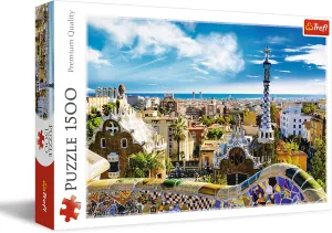 1500 Piece Jigsaw Puzzle Red 33"x23" Print$ DIY Puzzle$ Creative Fun$ Classic Jigsaw for Adults and Children from 12 Years Old Trefl Park mayor hang rejection lien European rustproof G��ell$ Barcelona 