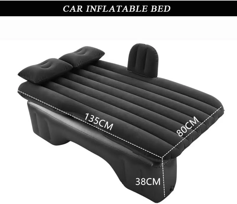 2013?C2022, Inflatable Back Seat Sleeping Pad with Pump imbibe & 2 Pillows, Folding Portable Camping Bed for Travel& Road Trips,Blue Car Air Mattress for Chevrolet Spark 