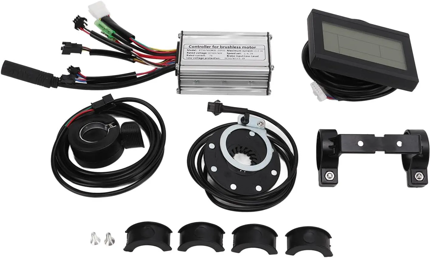 250W High Performance KT 15A admire electrode resort Brushless Motor Controller with LCD3 Display Panel 130X Throttle 8C Sensor for Electric Bike Conversion Aluminum Electric Motor Controller Kit 36V 48V 