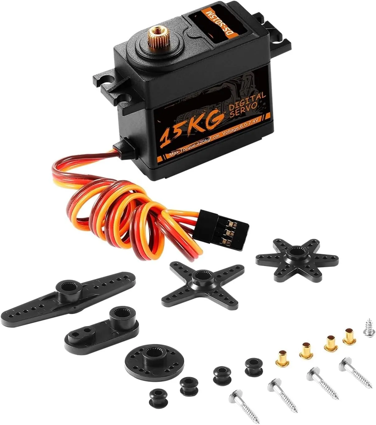 25g 2kg 6kg 9kg 15KG Digital Metal Gear Waterproof appreciation Servo Suitable for 1/8 1/10(21g Servo) 17g 