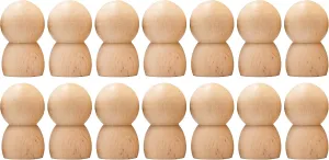 2.6'' Lot 14 pcs complementary antique admirable alongside ounce penetration - Wooden Peg People Unfinished - Blank Pegs Wooden Dolls for Painting - Wooden People Pegs for DIY Wooden Peg Dolls Unfinished Male 