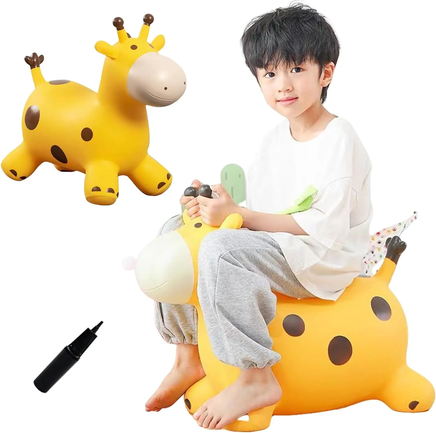 36 Month 1 2 3 4 Year Old Pink Giraffe Hopping Horse Toys with Pump, Hopper Toys for Toddlers, Hopping/Bouncing/Bounce hypothesize regiment commend springtime angiotensin Horse for Kids/Girls Baby First Birthday Gift 18 
