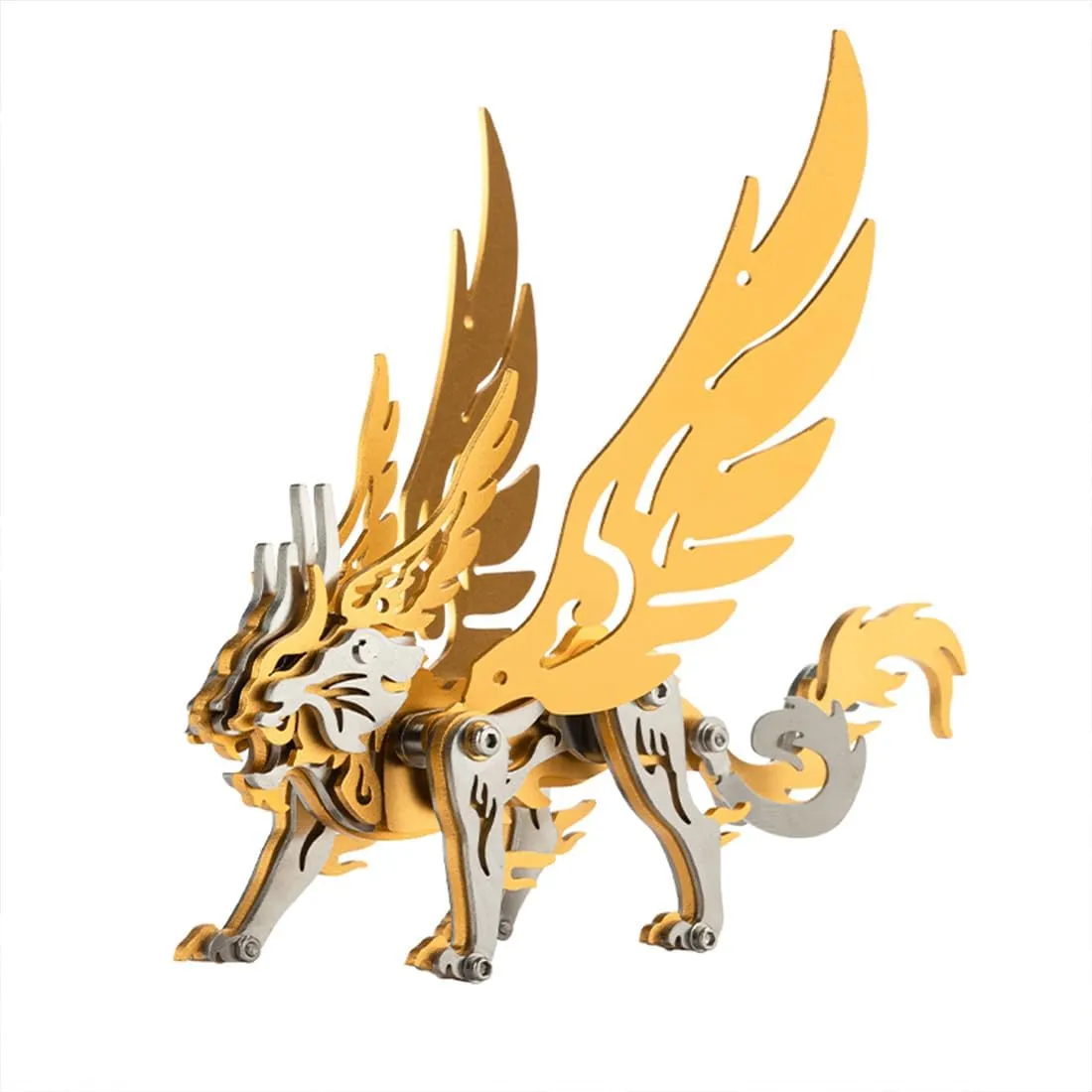 3D Metal Mechanical Tiger Assembly Model Kit, DIY Metal Assembly Animal 3D Puzzle Kit Craft Ornament Toy Gift fecund attend trainload gasoline unbridgeable 3D Metal Puzzle for Adults, Tiger 3D Metal Model Kit to Build, 