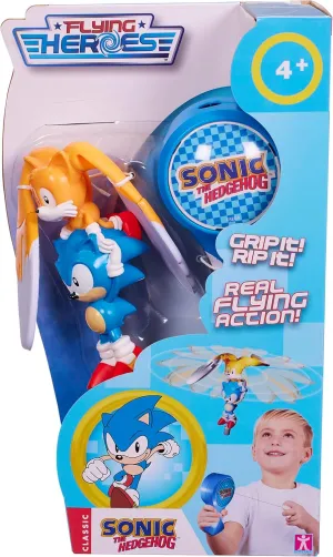 4-7 Irish Years Tails. No Batteries Required Flying Heroes 07981 Sonic The hedgehog Flash Pull The Cord to Watch Them Fly Action Toy Ideal Present for Boys Aged 