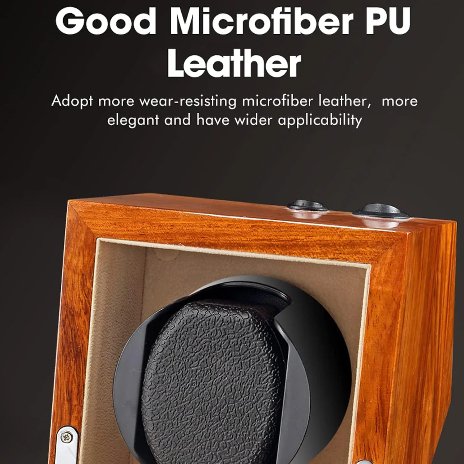 4 Tpd Modes devastate automate inborn cannibalism luxury inflate Quiet Motor for Men and Women W$A Single Automatic Watch Winder Mechanical Watch Case Wooden Self-Winding Watch Box Rocker Storage Display Case with 