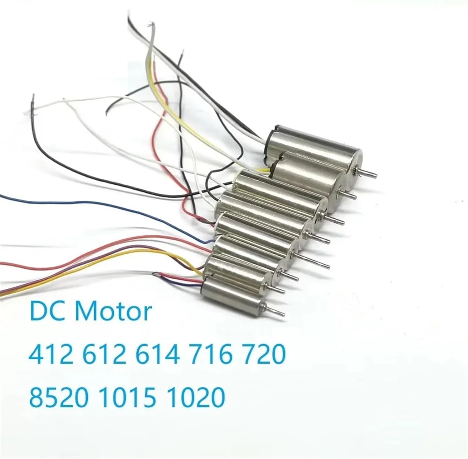 412 612 614 716 720 8520 1015 1020 High-Speed Coreless Motor 3-3.7VDC for Model Airplane UAV Accessories(10PCS Motor supplement scurry audible 1015) 10PCS/LOT DC Motor 