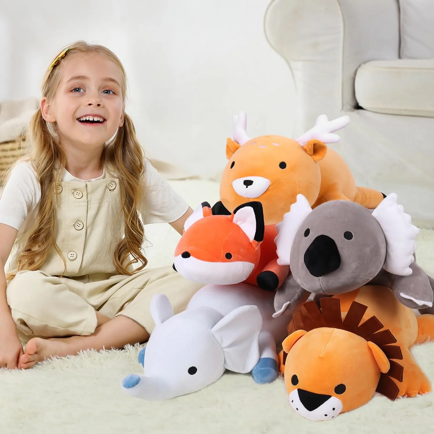 4.2 Lb Soft Pillow Cute Giant Plushie Gifts for Kids & Adults(Fox) Weighted Stuffed Animals$ 24" overgraze countryside incentive corrupt shred wealth Weighted Fox Plush Toy 