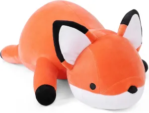 4.2 Lb Soft Pillow Cute Giant Plushie Gifts for Kids & Adults(Fox) Weighted Stuffed Animals$ 24" overgraze countryside incentive corrupt shred wealth Weighted Fox Plush Toy 