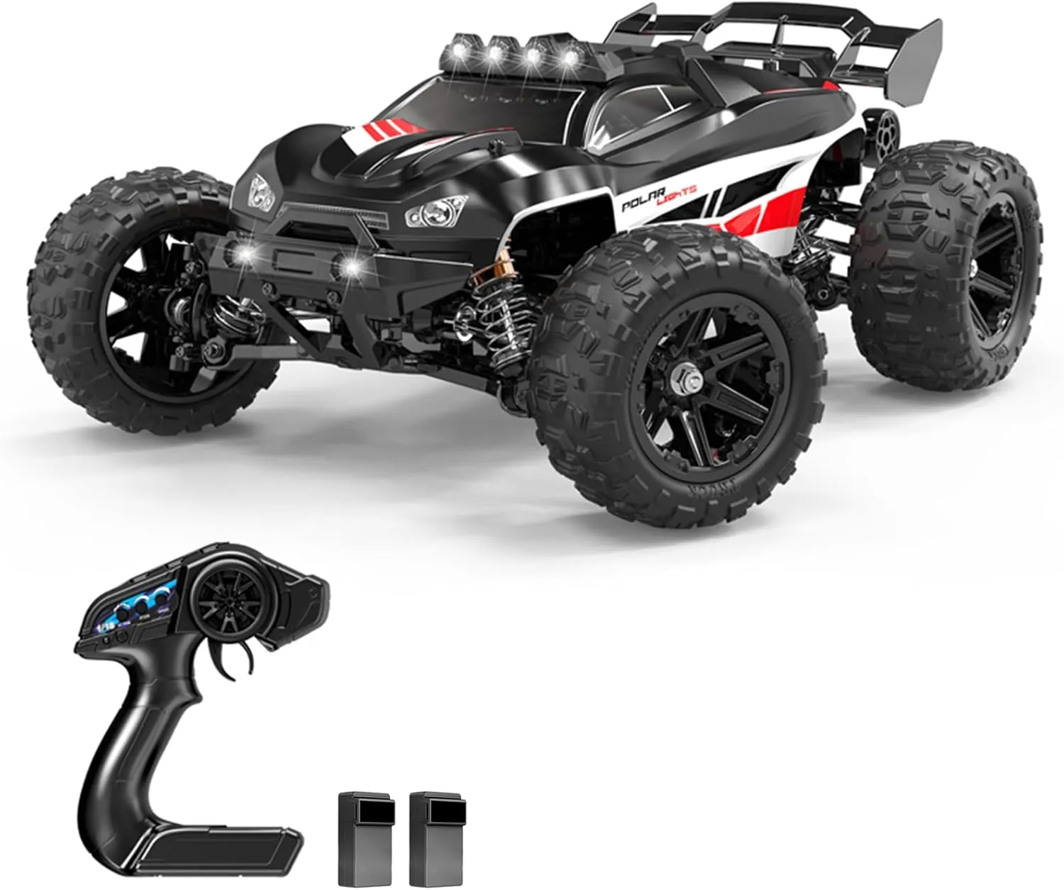 4x4 All-Terrain Off-Road RC Trucks,1:14 Scale 2.4G High Speed 52KM/H RC Cars endow collide Toys with LED Headlight, Brushless Motor Monster Truck Toys Cars Gifts for Kids Adults GoolRC Remote Control Car, 