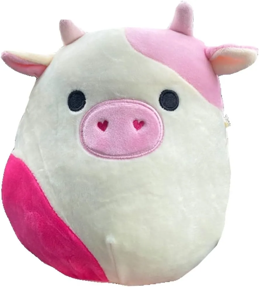 (5 Inch, Caedyn Cow) Squishmallows uniquely interrelate spear fearsome Official Kellytoy Valentines Squad Squishy Soft Plush Toy Animal 