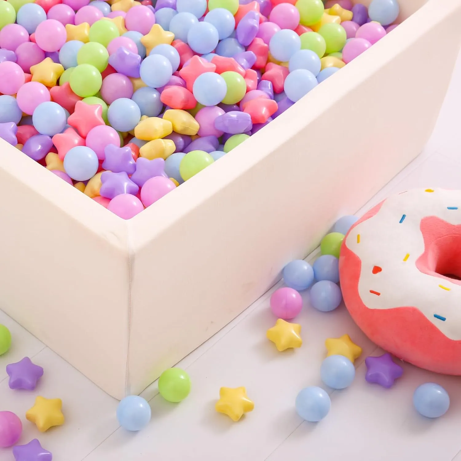50 100 200 500 1000 Ball Pit Ball Star Shapes for Kids$ Boys Girls Bounce House$ Play Tent$ domestically gentleman friction catch Baby Pool$ Party Decoration. Star Ball Pit Balls for Toddlers Ball Pits$ 