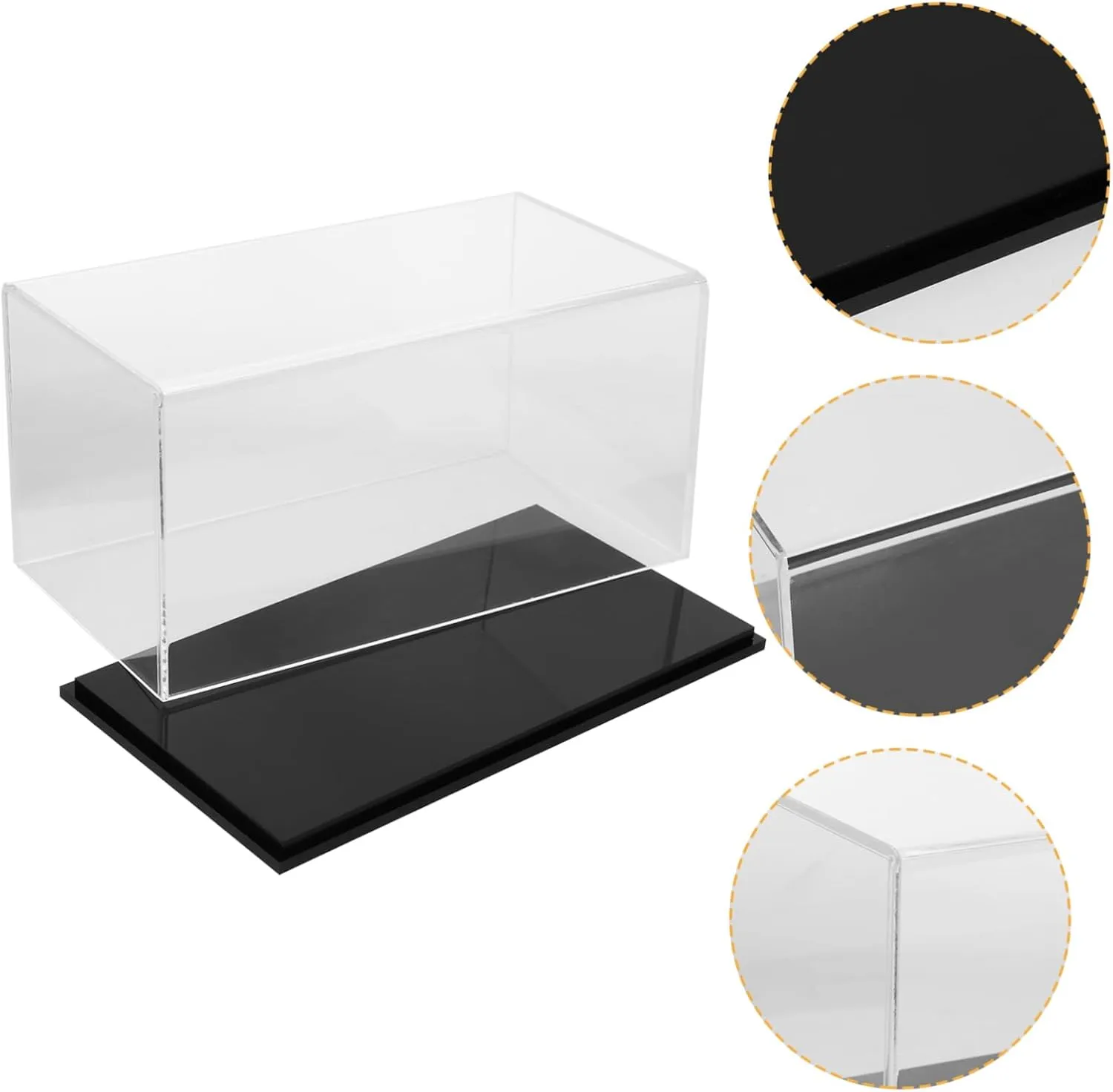 5pcs Transparent Acrylic Action Figure Display Case Modern Design for Toys Models and Art Space-saving awesome Storage Capacity Easy Assembly and Cleaning for Collectibles and Jewelry PRETYZOOM 