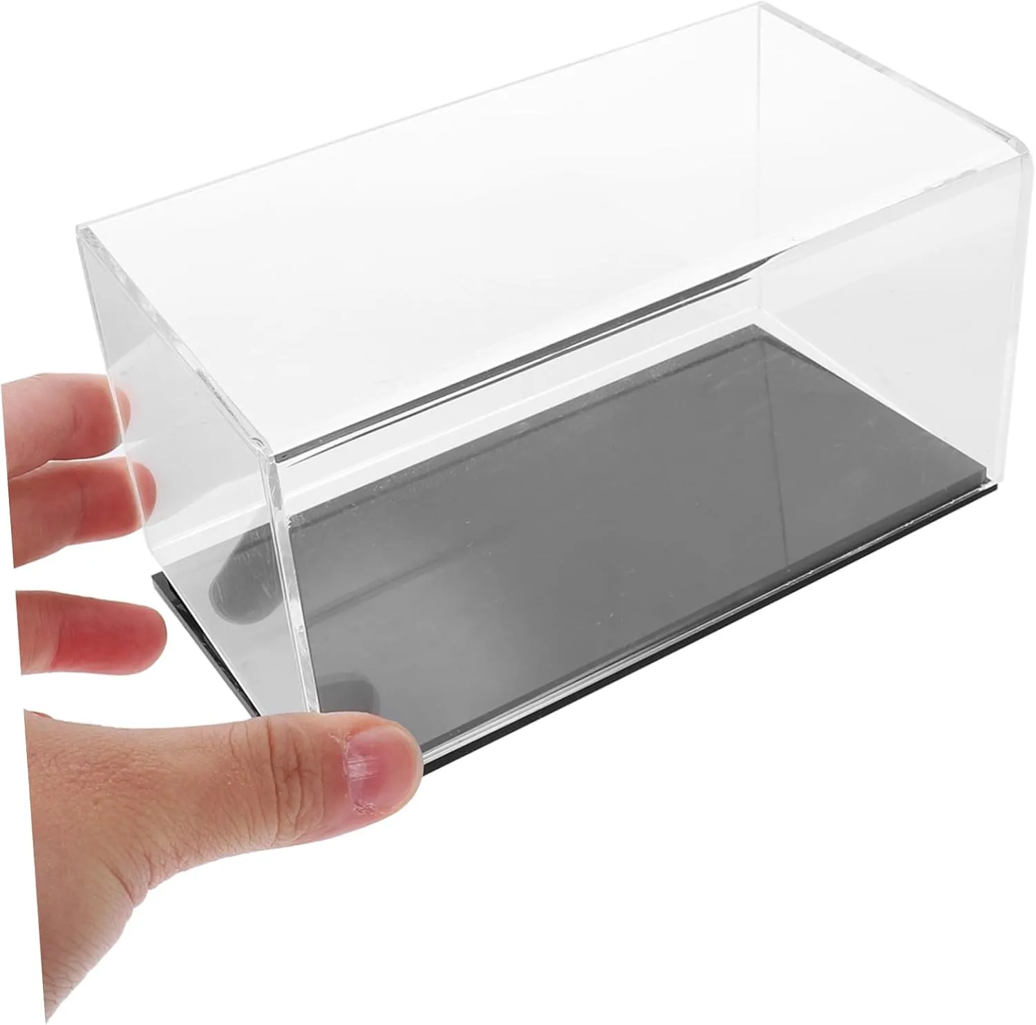 5pcs Transparent Acrylic Action Figure Display Case Modern Design for Toys Models and Art Space-saving awesome Storage Capacity Easy Assembly and Cleaning for Collectibles and Jewelry PRETYZOOM 