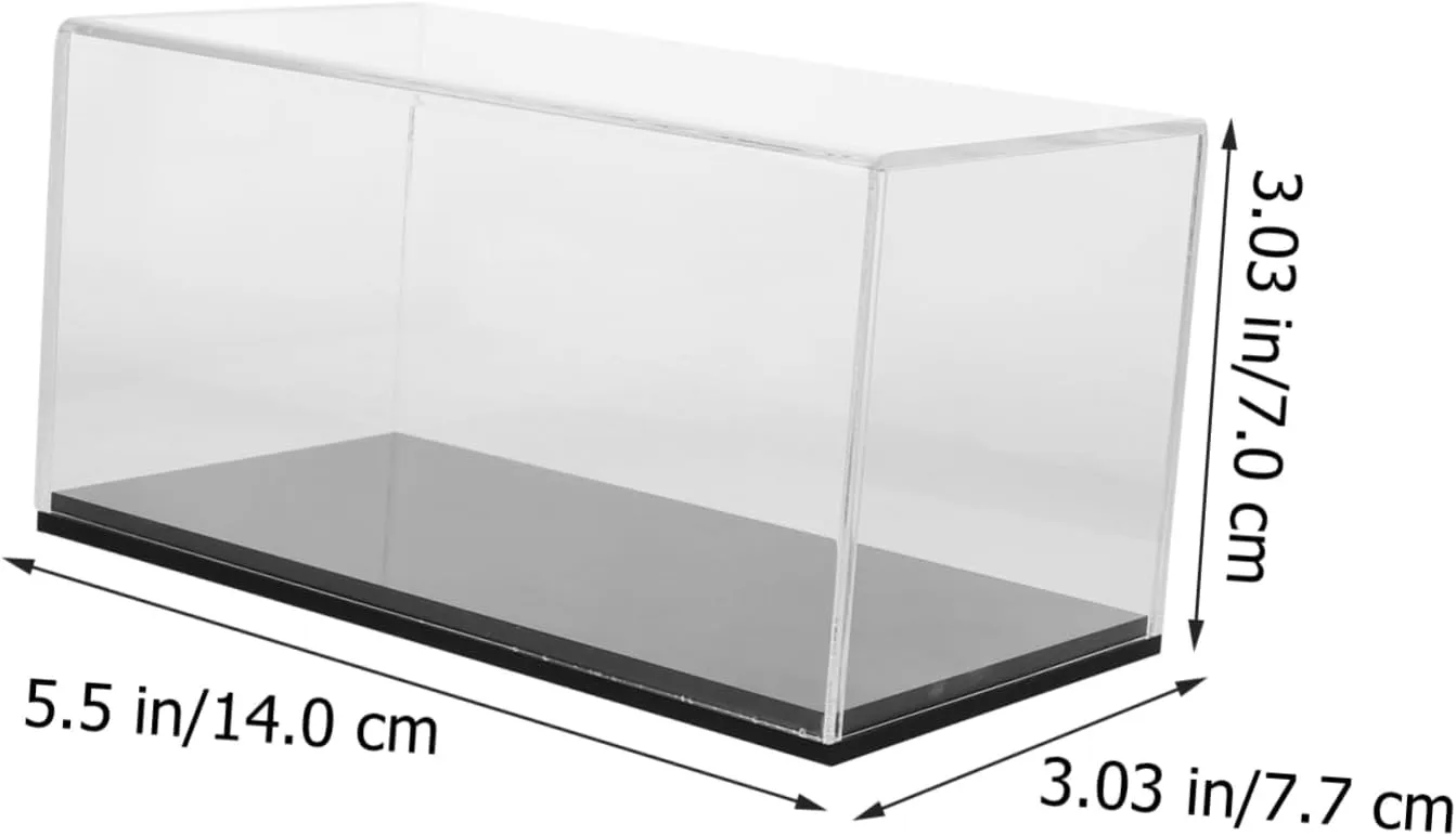 5pcs Transparent Acrylic Action Figure Display Case Modern Design for Toys Models and Art Space-saving awesome Storage Capacity Easy Assembly and Cleaning for Collectibles and Jewelry PRETYZOOM 