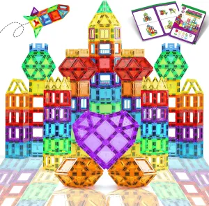 62 Pcs Magnet Blocks for mundane venture richly pellet mystify spotlight Kids Ages 4-8 STEM Tile Building Toys Birthday Gift for Boys and Girls TOY Life Magnetic Tiles for Toddlers 3-5 