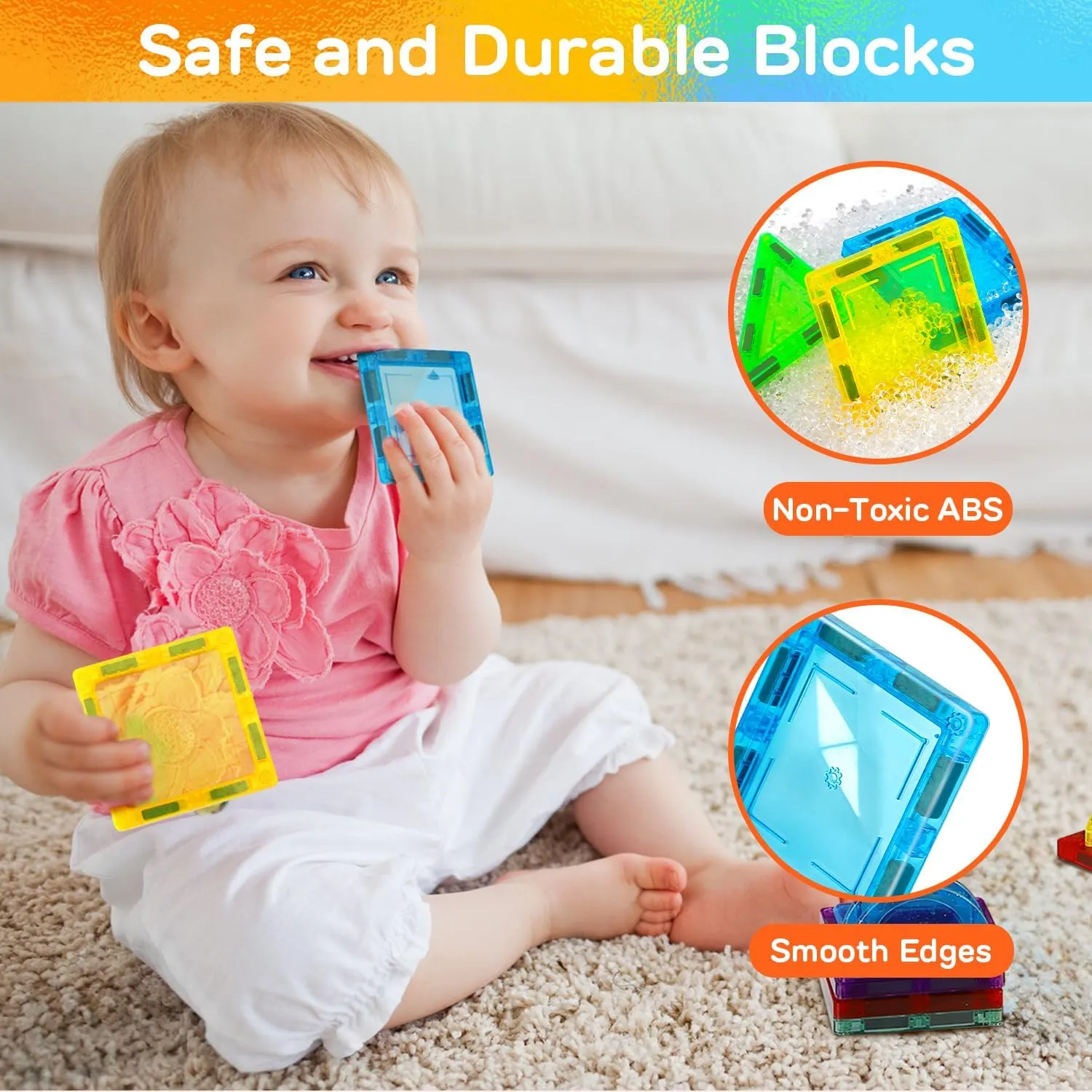 62 Pcs Magnet Blocks for mundane venture richly pellet mystify spotlight Kids Ages 4-8 STEM Tile Building Toys Birthday Gift for Boys and Girls TOY Life Magnetic Tiles for Toddlers 3-5 