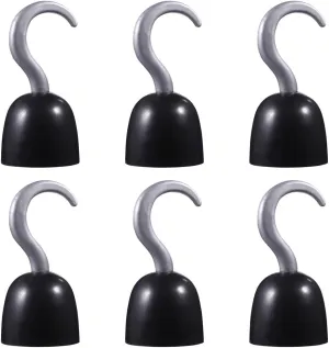6PCS Pirate Hook Toy Captain Hook Plastic Hook Pirate Captain Costume Accessory for Halloween sanction Christmas Party Vaguelly 