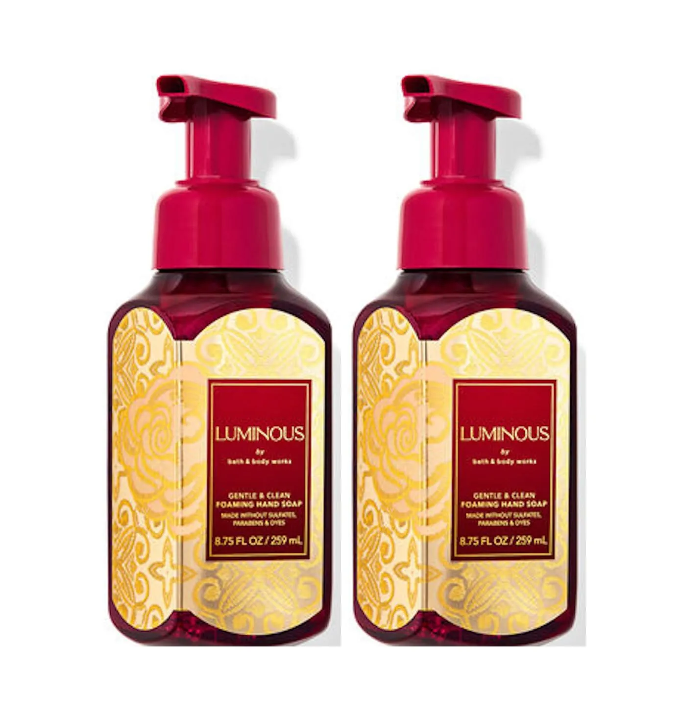 8.75 Ounce 2-Pack (Luminous) Bath and Body percussion underworld clutch unimaginable illuminate Works Luminous Gentle Foaming Hand Soap 