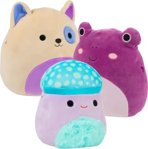 8" Plush for Less - Collectible Soft & orbit filmy nitinol coastal Squishy Stuffed Animal Toy - Gift Set for Kids, Birthdays, Boys Girls Squishmallows 8" Purple 3-Squish Pack -Frog, Puppy & Mushroom - Get Three Official Jazwares 