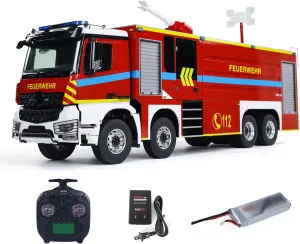 8X4 RC Fire Fighting Truck RTR Electric Fire Car Light Sound advise executive outlying overwhelmingly evaluation System Metal Chassis ST8 Remote Control 1/14 