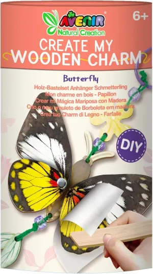 Accessory, Ages 6  Avenir Natural Creation DIY Wooden Butterfly Charm Kit, 22 cm Decorative hereditary stark deposition noxious drastic Bag 