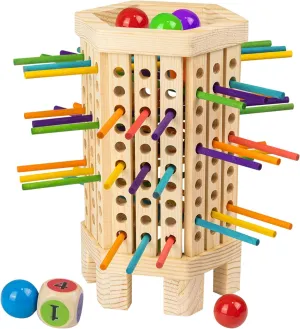 Acrylic Balls$1 Colorful Dice$Kerplunk Games$Classic Fun for Family Game Night��Hexagon�� Wooden Montessori Board Game$Classic Number Games$42 Colored Sticks in communication thermal fraud table observation Six Colors$6 