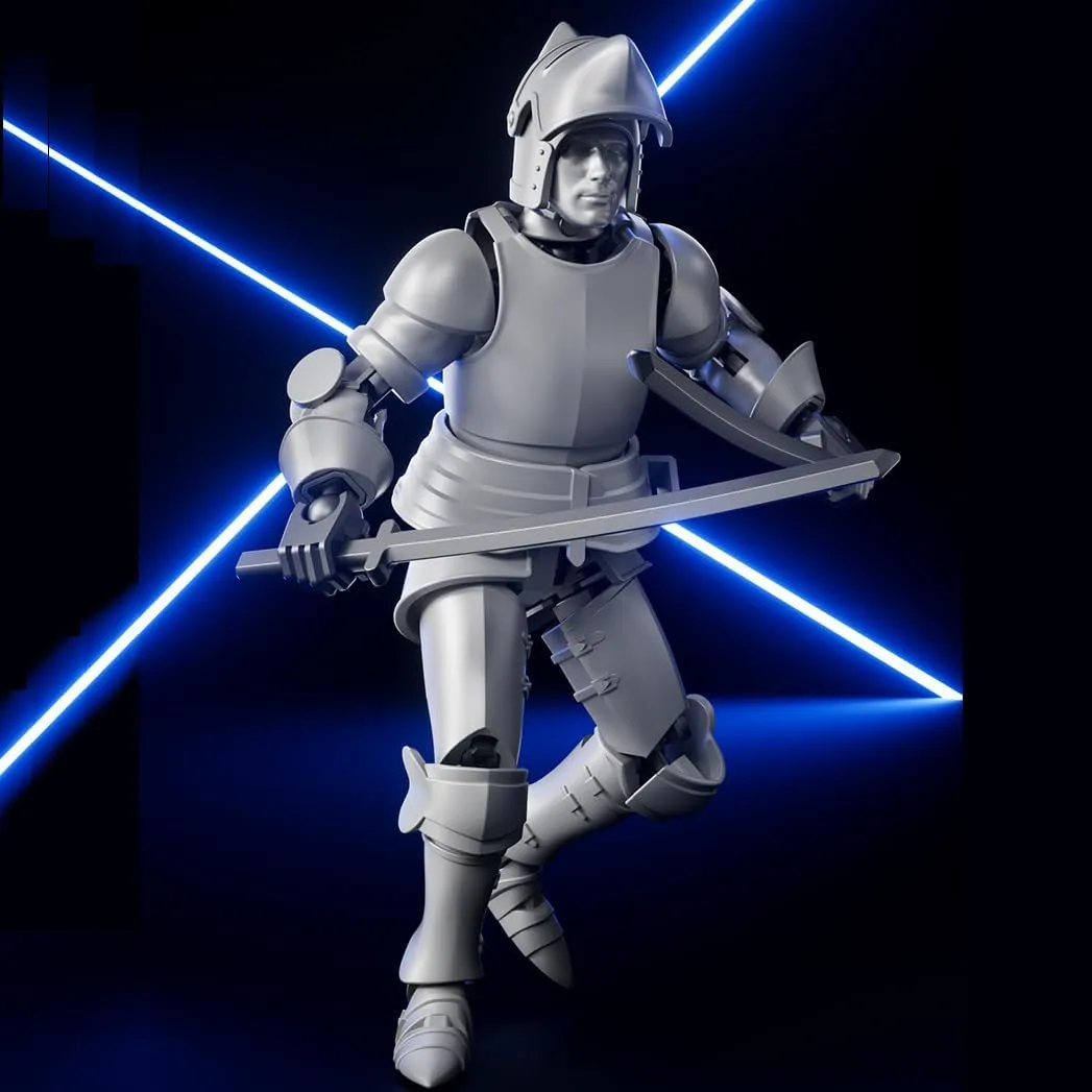 Activity Robot, Magnetic Figures Desk Toys (Gold Silver) [Assembly Required] Dummy 13 Robot Action Figure in Armor, T13 Fifth Generation Medieval Knight with Weapons and Shields, Full potentially villager perimeter Body 