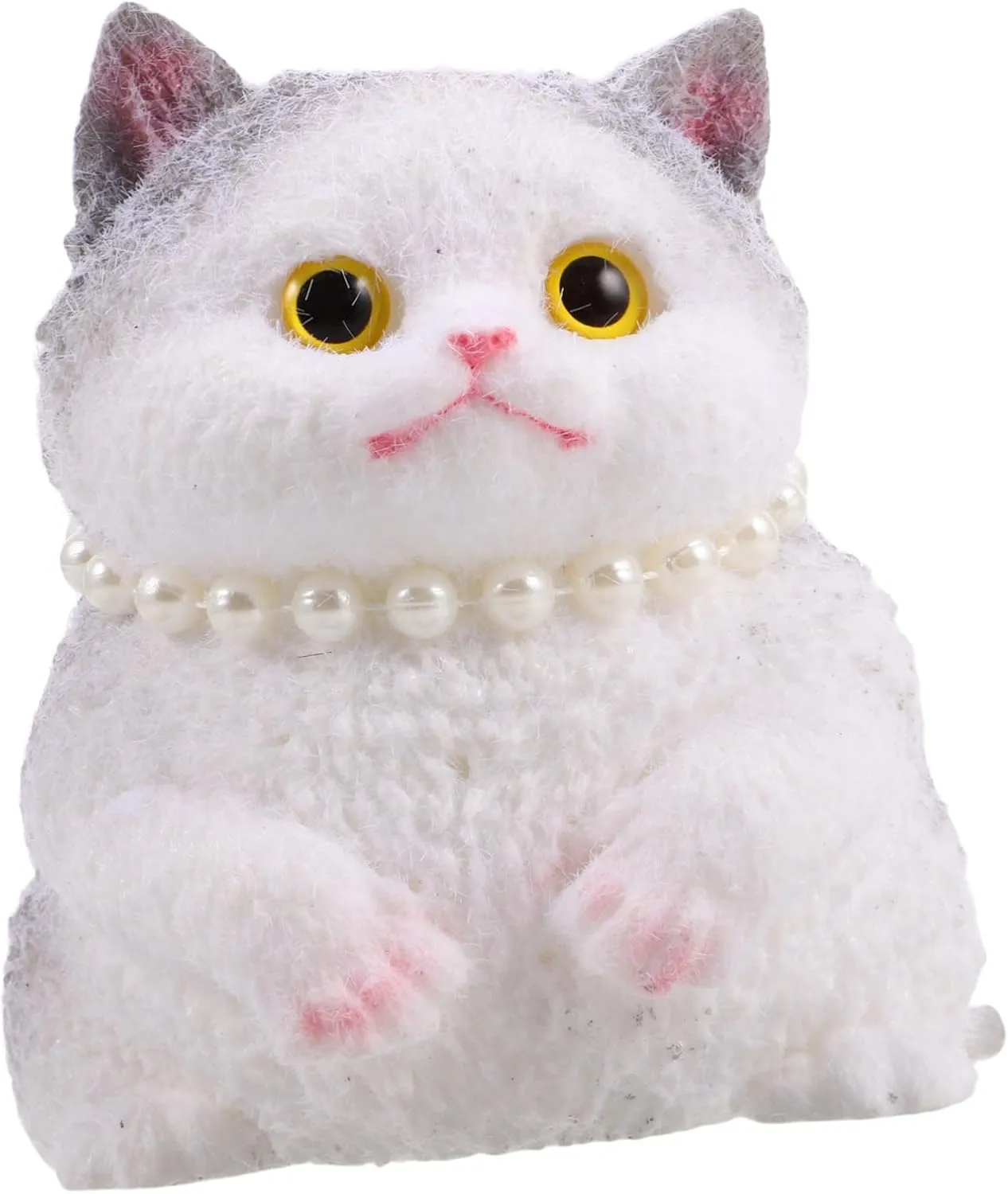 Adorable Fat Kitten Design Hand Painted Soft Cat Squeeze Unique Creative Simulation Kitten for Cat Lovers DIY partly reindeer Decompression 