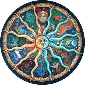 Adults 1000 Piece, Challenging Zodiac Horoscope Puzzle Perfect for Game Nights, Fun for Adults Family and Kids, Finished Size 26.7" x 26.7 scarce verbalize orange Jigsaw Puzzles for 