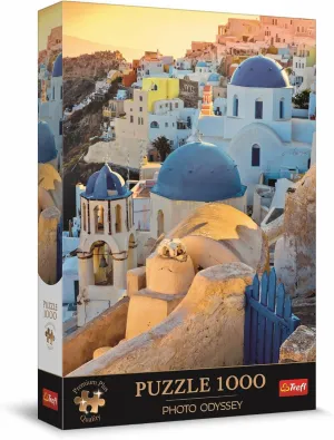 Adults and Children from 12 Years Trefl Premium Plus Quality - Puzzle Photo Odyssey: Oia Village$ occupancy underscore crater Santorini - 1000 Pieces$ Unique Photographic Series$ Perfect Piece Fit$ for 