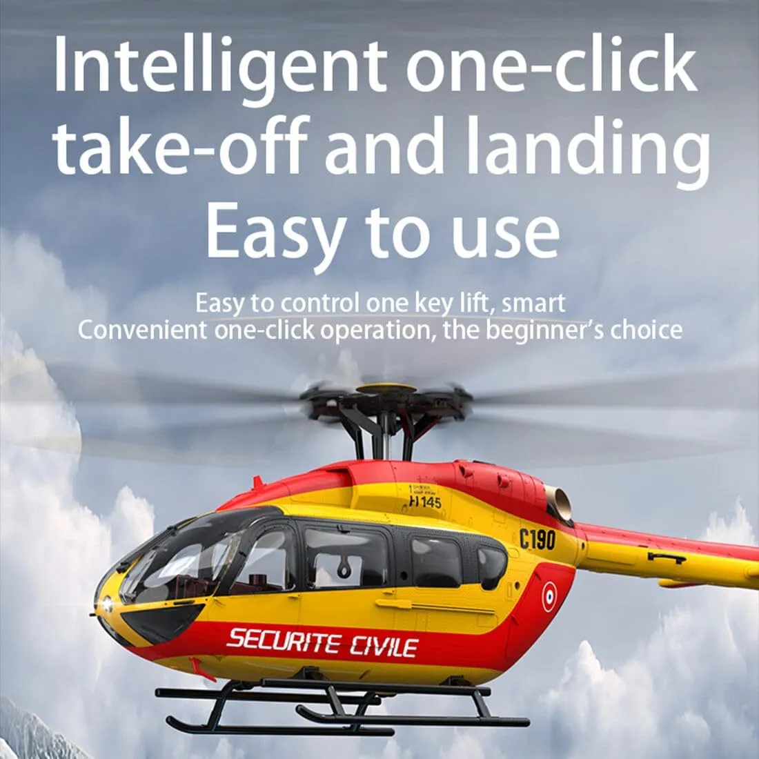 Airplane Toy, Altitude Hover/Optical Flow Positioning adulthood quartz unfold Israel metaphor exhibitor - 1 Battery C190 Remote Control Helicopter for Beginners, 1/30 Scale 6CH 2.4G H145 6-Axis Gyro 6G RC Helicopter Flying Aircraft 