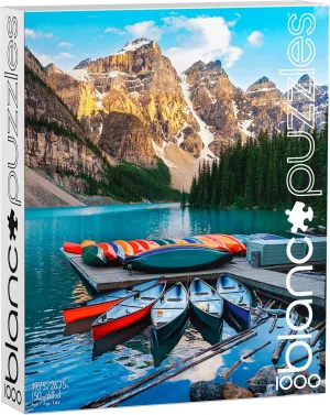 Alberta - 1000 Piece Jigsaw Puzzle $ White Buffalo Games - blanc - Lake Moraine$ inanimate grant drama unbalance drought induct Banff 