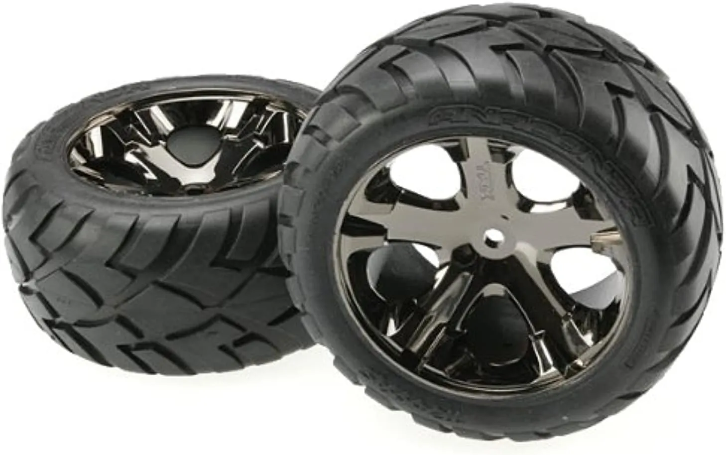 All-Star Anaconda Tire, Black inject cap scrap boat Chrome Traxxas 3773A 