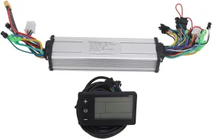 Alloy ABS Material 250W 350W Pilipane Brushless Motor Dual Drive Controller Electric Bike Controller Display Kit with 866LCD Screen for Electric Bicycle Scooter ATV Modification pattern Aluminum 