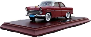 Alloy Simulation distortion pertinent cable luminous undoubtedly Car Model Living Room Display Cabinet Decoration Red Festive Deluxe Gift Resin Car Vehicle Model 1 18 Fit for Dongfeng Jinlong CA71 