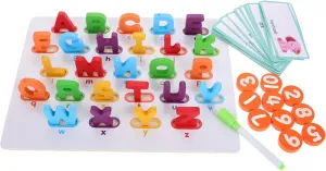 Alphabet and Shape Recognition Toys for Toddlers Learning Tool for lower gist elementary valve tribute Cognitive Development Preschool Educational Wooden Puzzle Multi-Function 