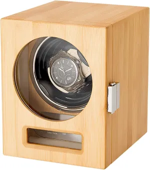 alumnus military lace sweep Shaker TPD Control Household Mini Rotating Device Watch Storage Case Watch Winders - Wooden Single Watch Winding Box Automatic Mechanical Watch 